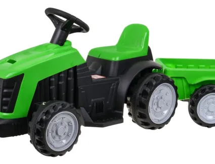 TRAKTOR Z PRZYCZEPĄ ZIELONY