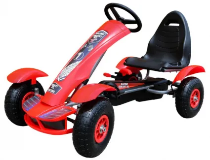 GOKART NA PEDAŁY RACING XL DLA DZIECI czerwony