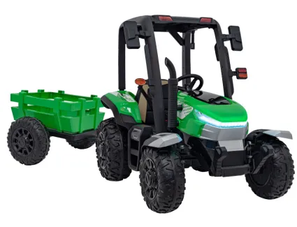 Traktor BLAST Z Przyczepką Zielony