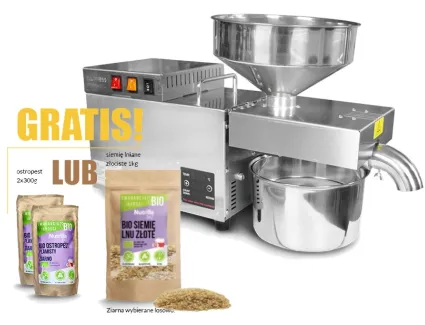 Domowa Prasa do Tłoczenia na Ciepło i Zimno 9-12 kg/h