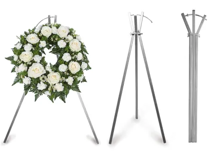 Stojak na wieniec - 160cm, srebrny