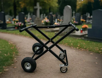 Wózek cmentarny terenowy