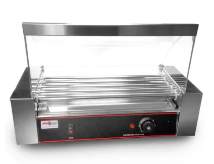 PODGRZEWACZ 5 ROLKOWY DO PARÓWEK Z SZYBĄ