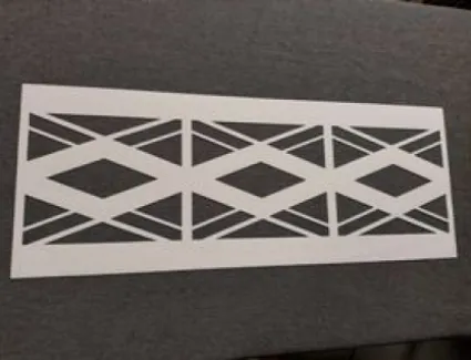 Ażur Romby Wstawka do firan 80 cm