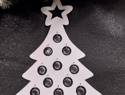 Zawieszka świąteczna Choinka z kryształkami