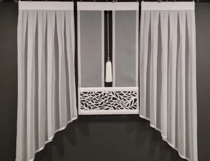 Zestaw ekran z ażurem AR64 i firanką skos