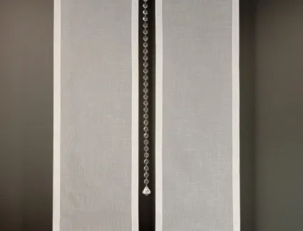 Ekran z ażurem A84 80cm z kryształkami