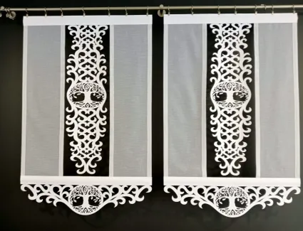 Ekran z ażurem A15 i dekorem D15 80cm