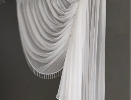 Firana na taśmie marszczona