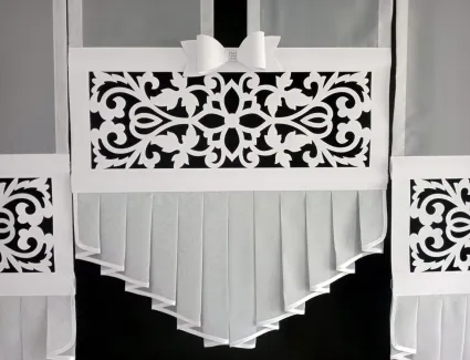 Ekran z ażurem A109 i falbanką 80cm