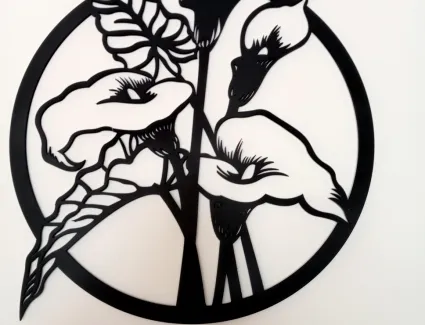 Obraz ścienny Koło Kwiaty