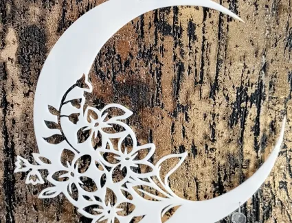 Zawieszka Koło Kwiatuszki z kryształkami