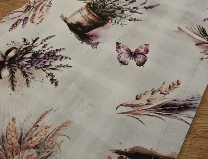 Bieżnik na stół Lawenda szary