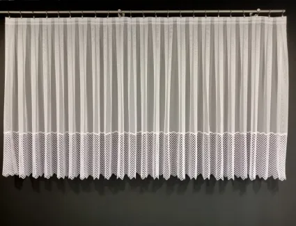 Firana na taśmie z gipiurą 81226 160cm