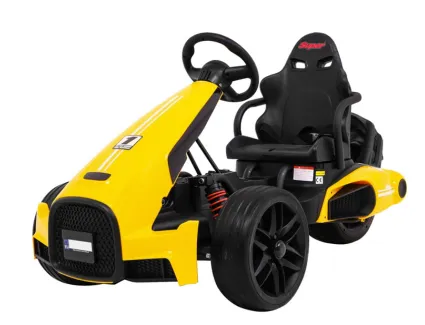 GOKART NA AKUMULATOR BOLID XR-1 DLA DZIECI ŻÓŁTY