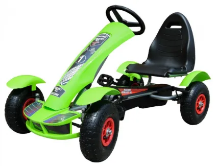 GOKART NA PEDAŁY RACING XL DLA DZIECI zielony