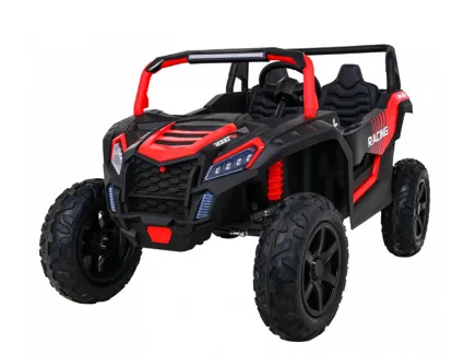 BUGGY ATV STRONG RACING DLA 2 DZIECI CZERWONY + SILNIK BEZSZCZOTKOWY + POMPOWANE KOŁA + AUDIO LED